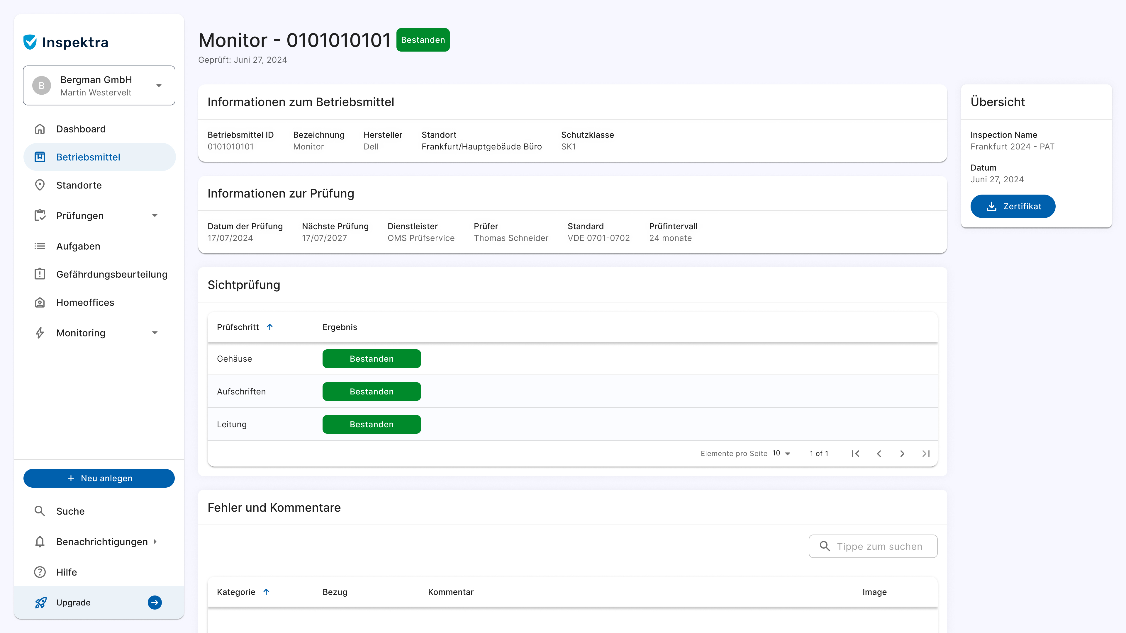 Inspektra Inspections